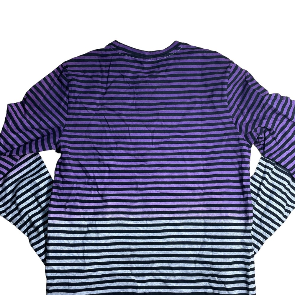 PRPS Heather Grey/Purple‎ Striped Pullover Sweater Men's Size Small - Picture 6 of 7